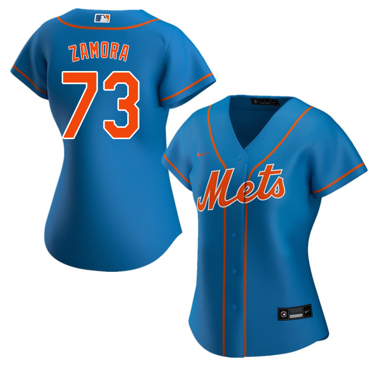 Nike Women #73 Daniel Zamora New York Mets Baseball Jerseys Sale-Blue